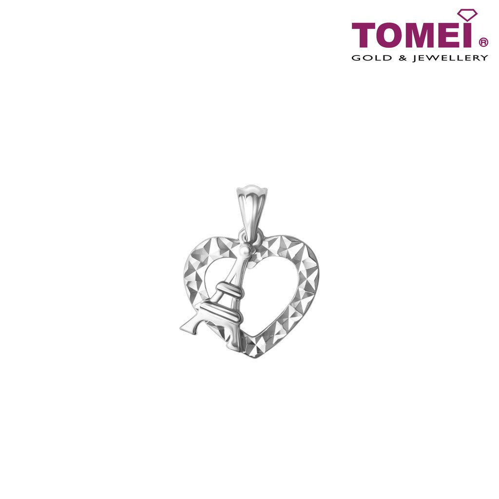 TOMEI Enchanted Love Diamond Pendant, White Gold 585 (P6097)