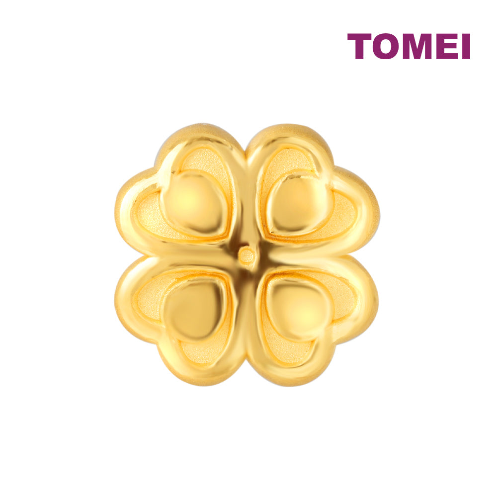 TOMEI [Online Exclusive] Clovery Love Charm, Yellow Gold 999