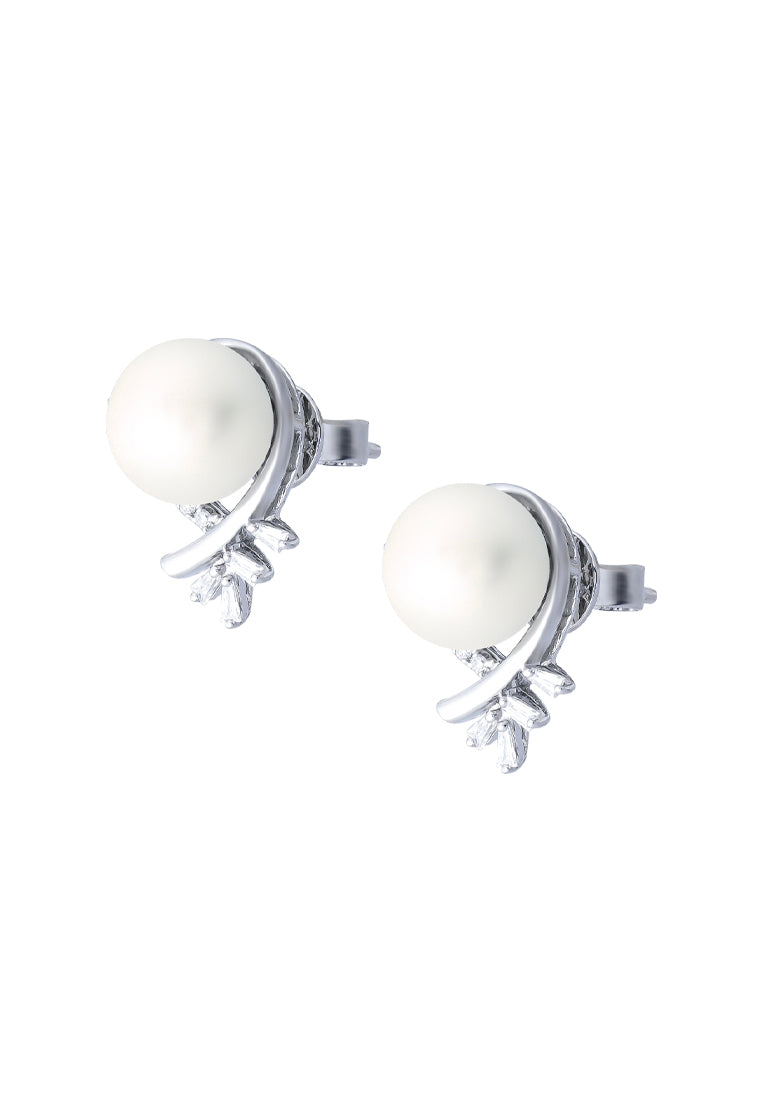 TOMEI 【珠圆玉润】Pearl Earrings, White Gold 585