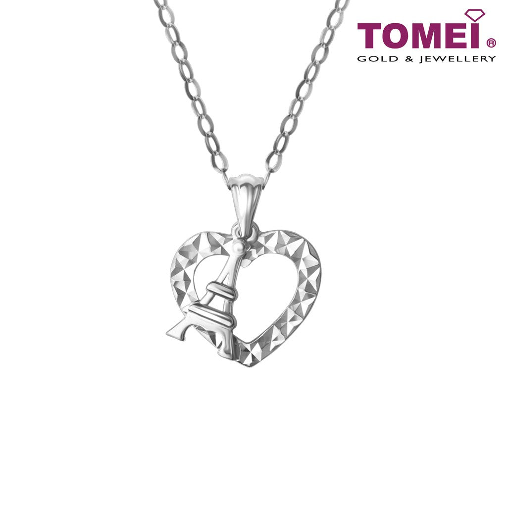 TOMEI Enchanted Love Diamond Pendant, White Gold 585 (P6097)