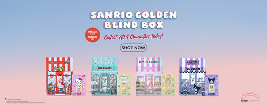 TOMEI x Sanrio Golden Blind Box Full Set Gold Wafer 0.80G I Fine Gold 9999