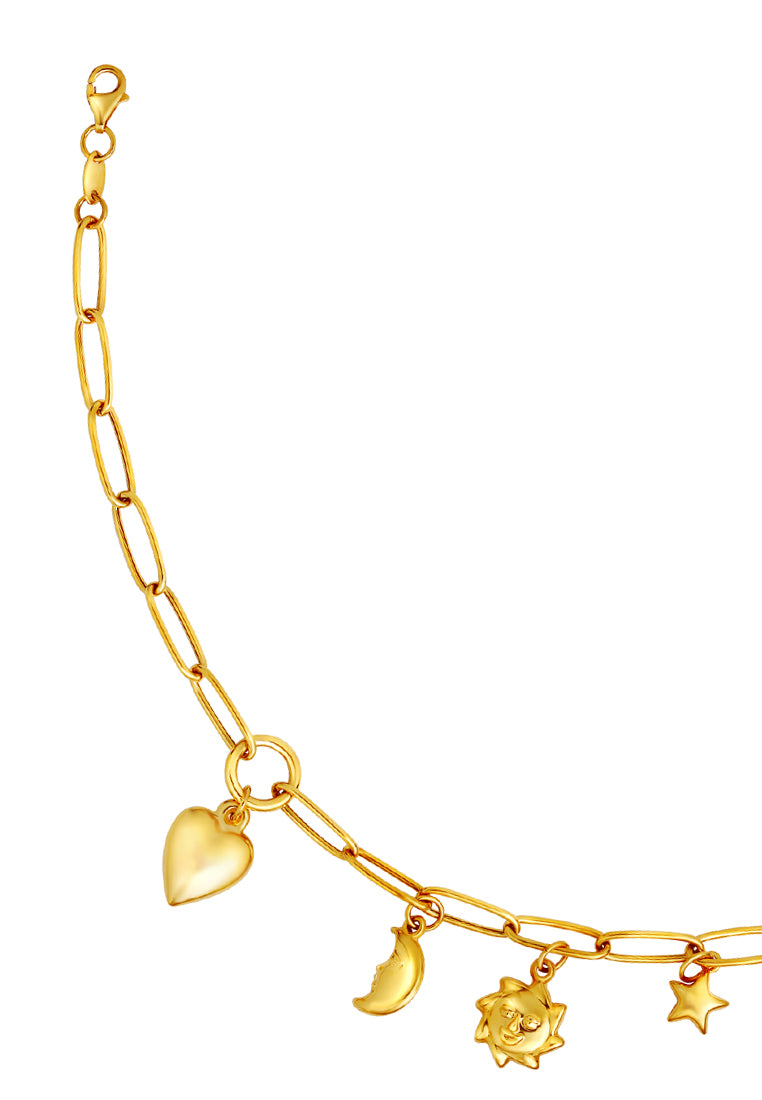 TOMEI Lusso Italia Celestial Chain-Linked Bracelet, Yellow Gold 916