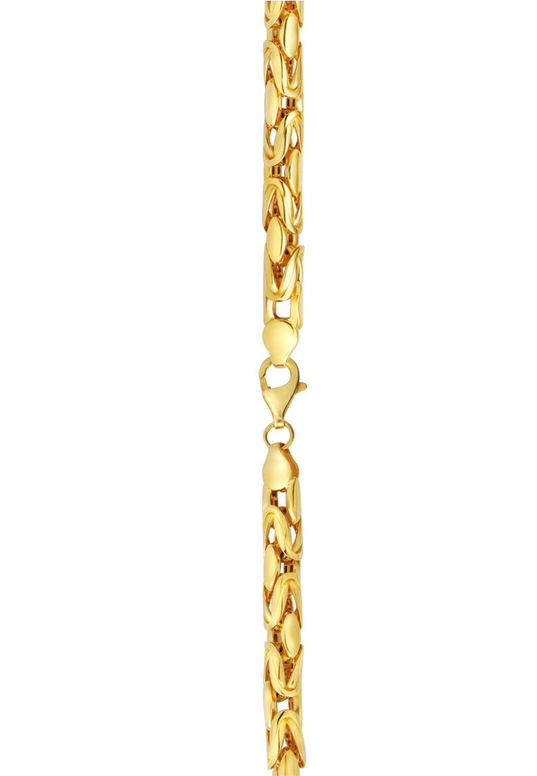 TOMEI Lusso Italia Rounded Interlocking Bracelet, Yellow Gold 916