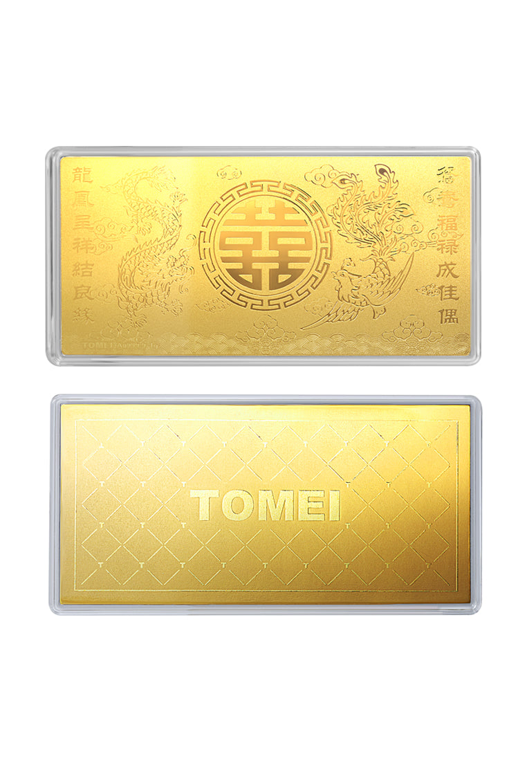 TOMEI Xi Zi Wedding Gold Foil 0.5G, Yellow Gold 9999