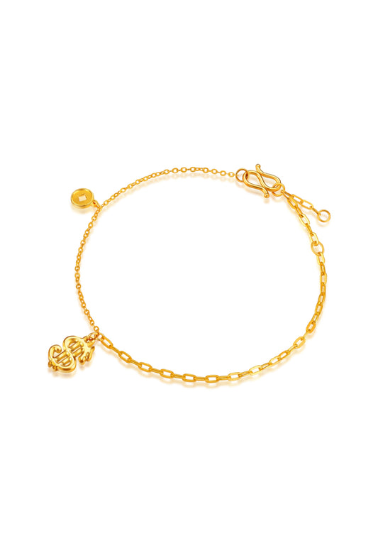 TOMEI Wealthy Dragon Bracelet, Yellow Gold 999 (5G)