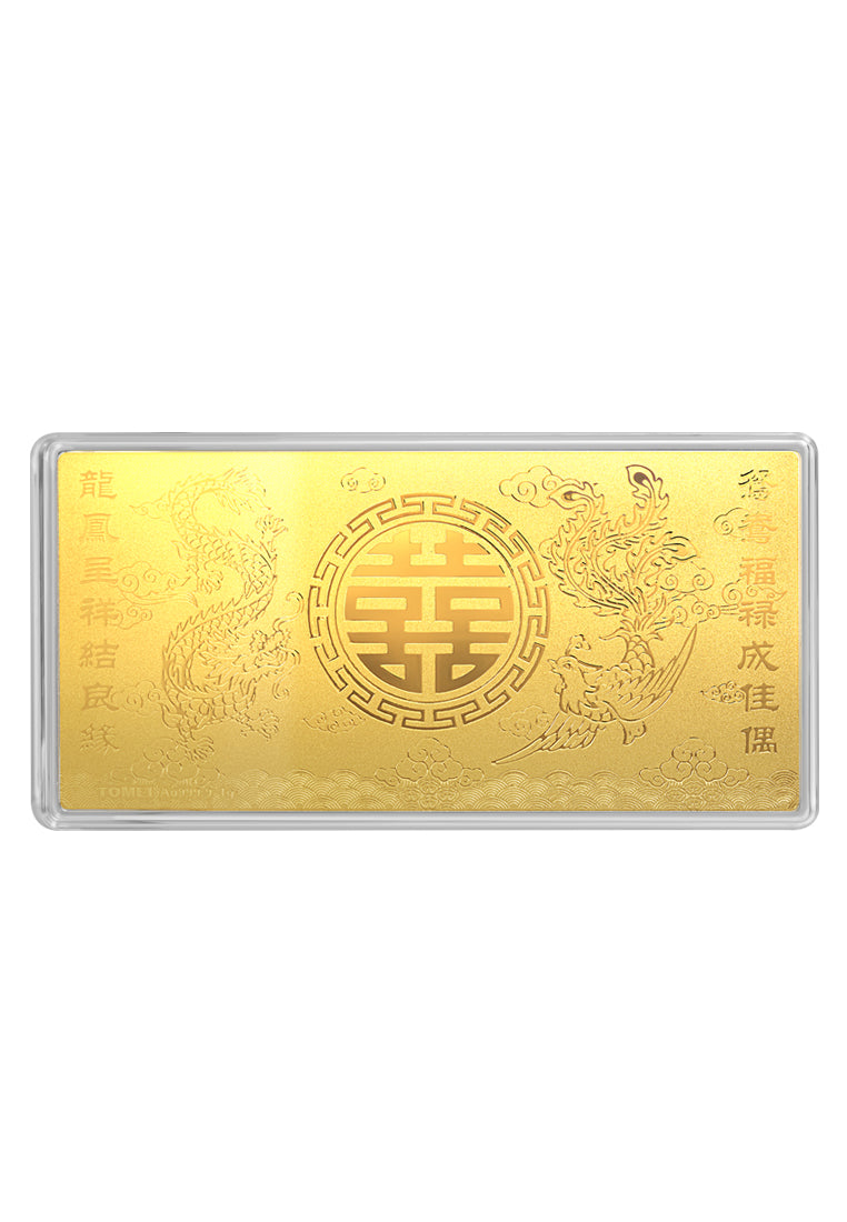 TOMEI Xi Zi Wedding Gold Foil 0.5G, Yellow Gold 9999