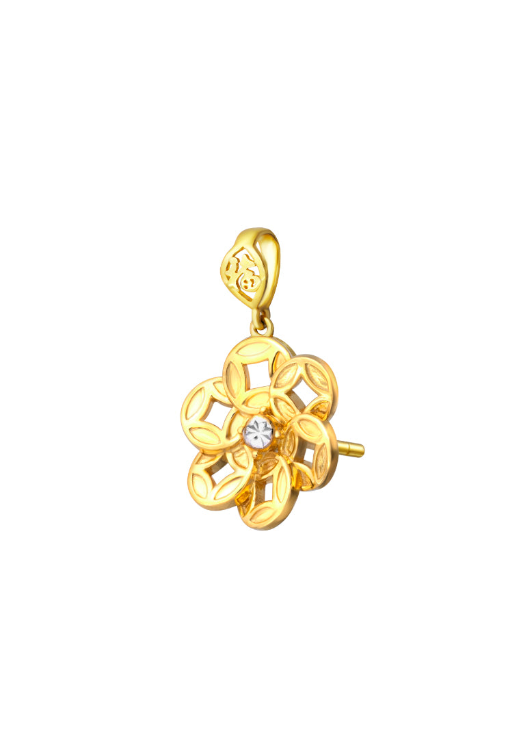 TOMEI Good Luck Pendant, Yellow Gold 916