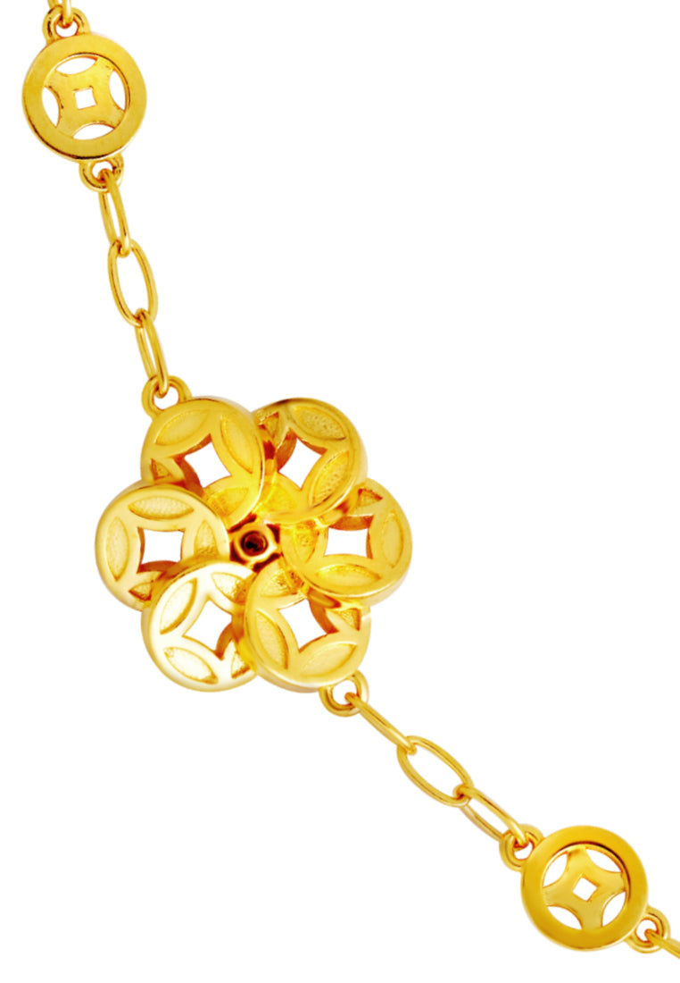 TOMEI Good Luck Bracelet, Yellow Gold 916