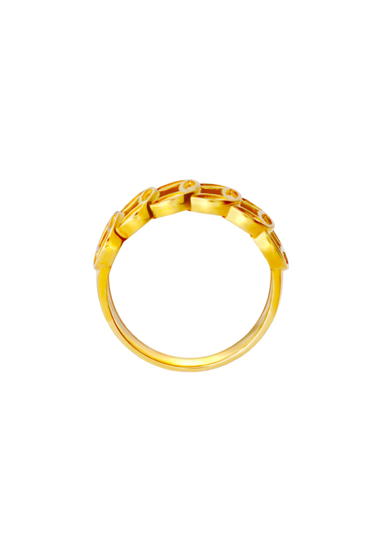 TOMEI Good Luck Ring, Yellow Gold 916