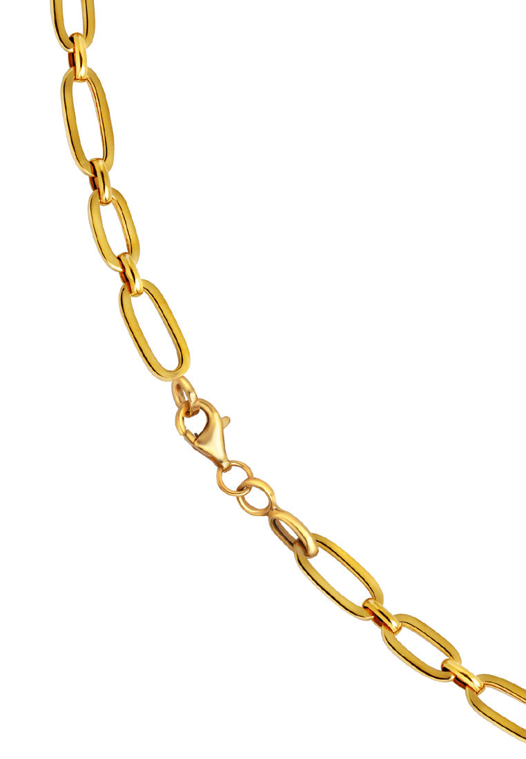 TOMEI Lusso Italia Statement Chain Link Necklace, Yellow Gold 916