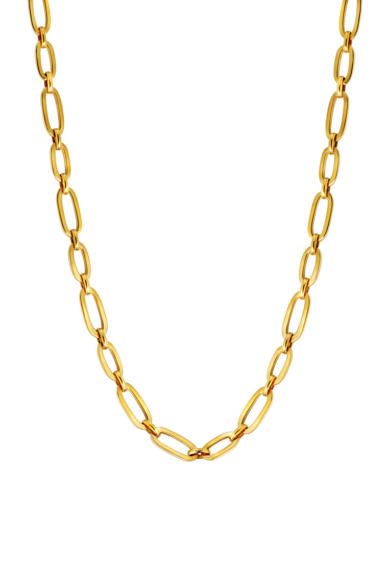 TOMEI Lusso Italia Statement Chain Link Necklace, Yellow Gold 916