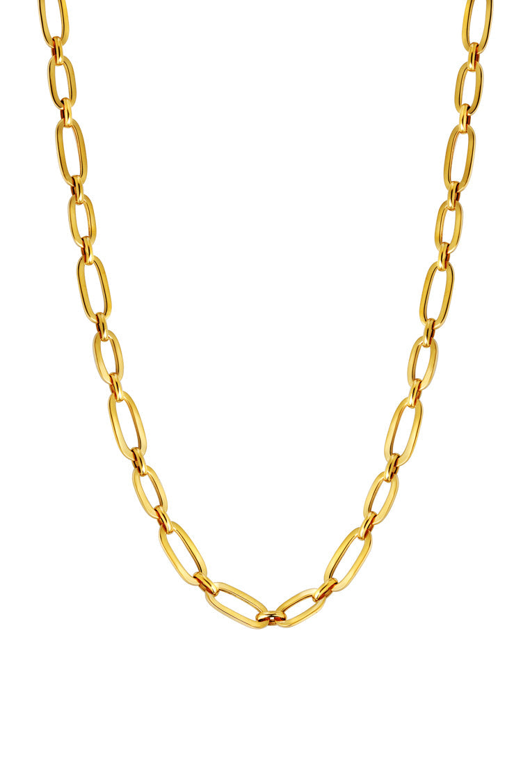 TOMEI Lusso Italia Statement Chain Link Necklace, Yellow Gold 916