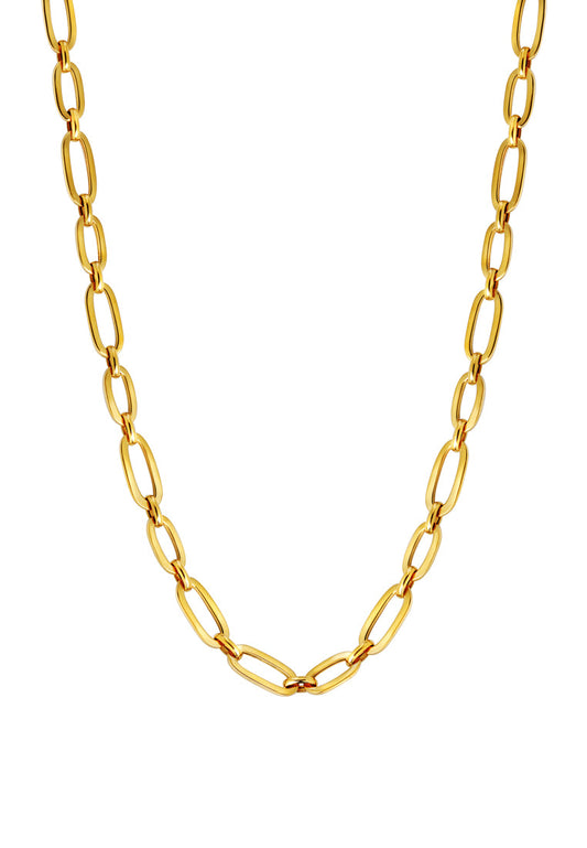 TOMEI Lusso Italia Statement Chain Link Necklace, Yellow Gold 916