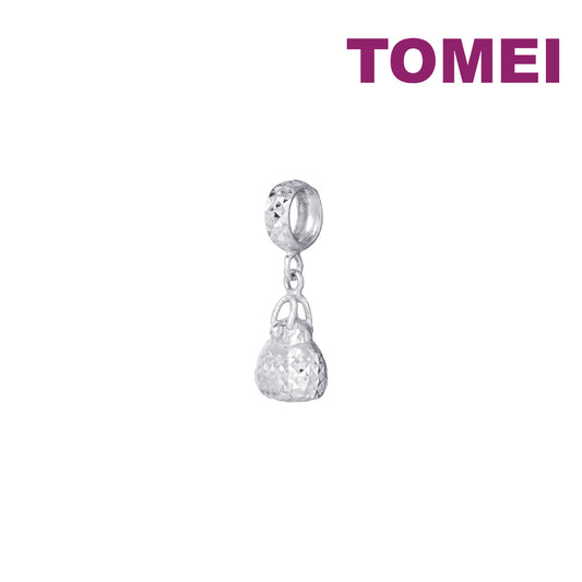 TOMEI Handbag Charm, White Gold 585