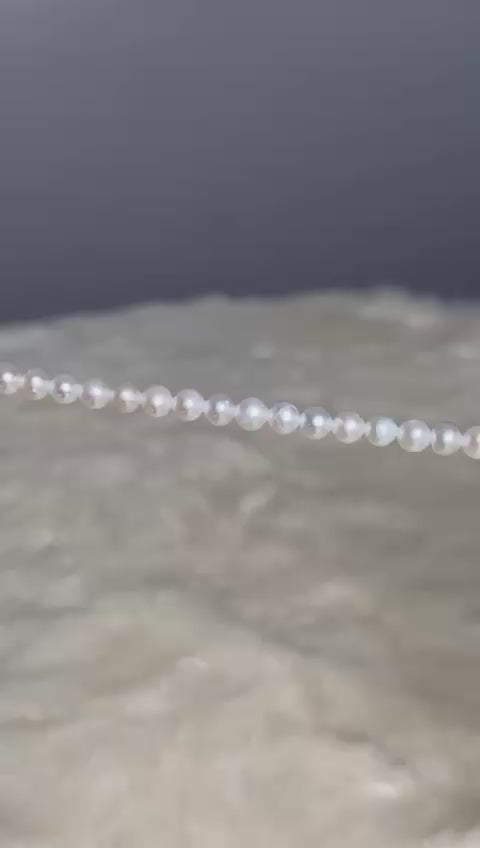 TOMEI Pearlfect Love Single Strand White Pearl Bracelet