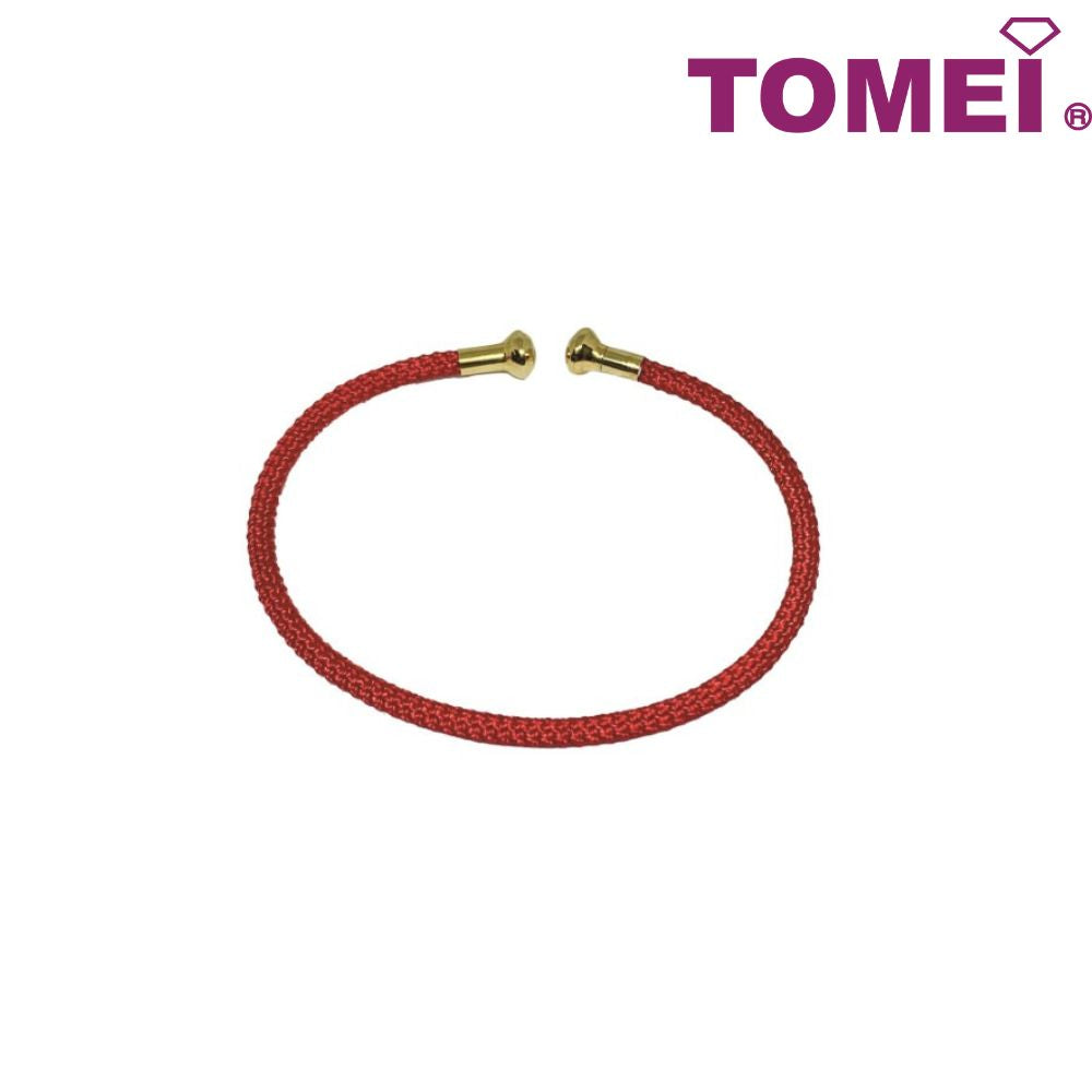 TOMEI [Online Exclusive] Love & Flower Charm, Yellow Gold 999