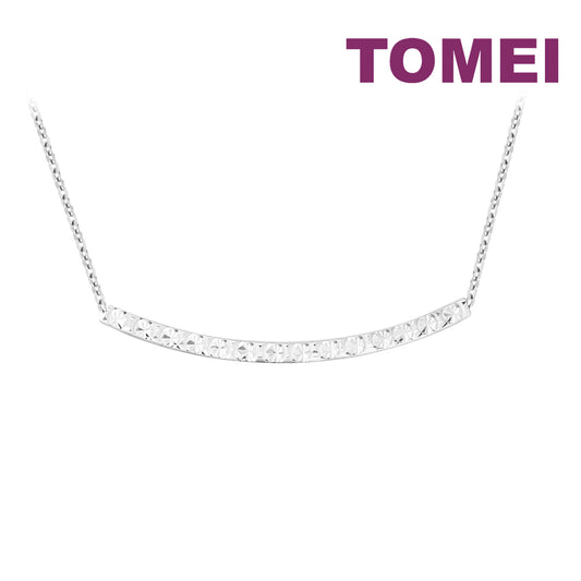 TOMEI Smiley Necklace, White Gold 750