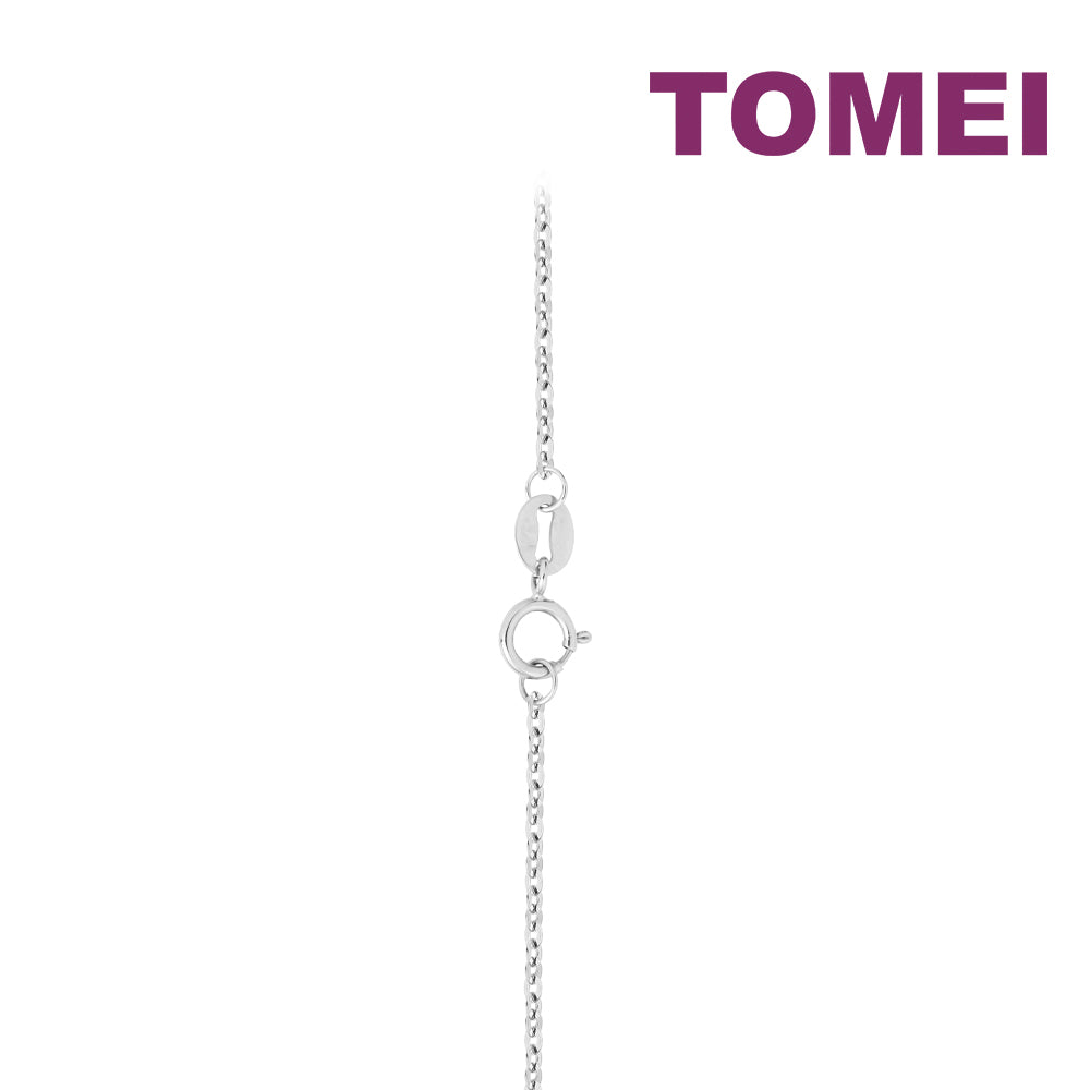 TOMEI Perfect Love Necklace, White Gold 750