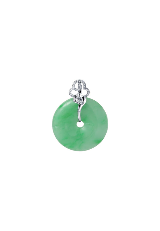 TOMEI 【圆满和美】Jade Of Completeness Pendant, White Gold 750