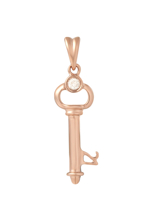 TOMEI [Online Exclusive] Awesome 21st Birthday Key Pendant, Rose Gold 375