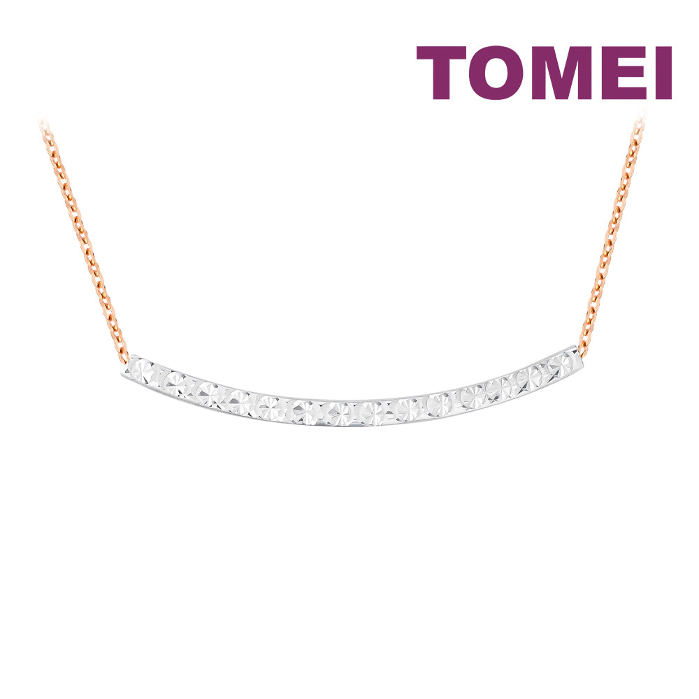 TOMEI Rouge Collection Smiley Necklace, Rose Gold 750