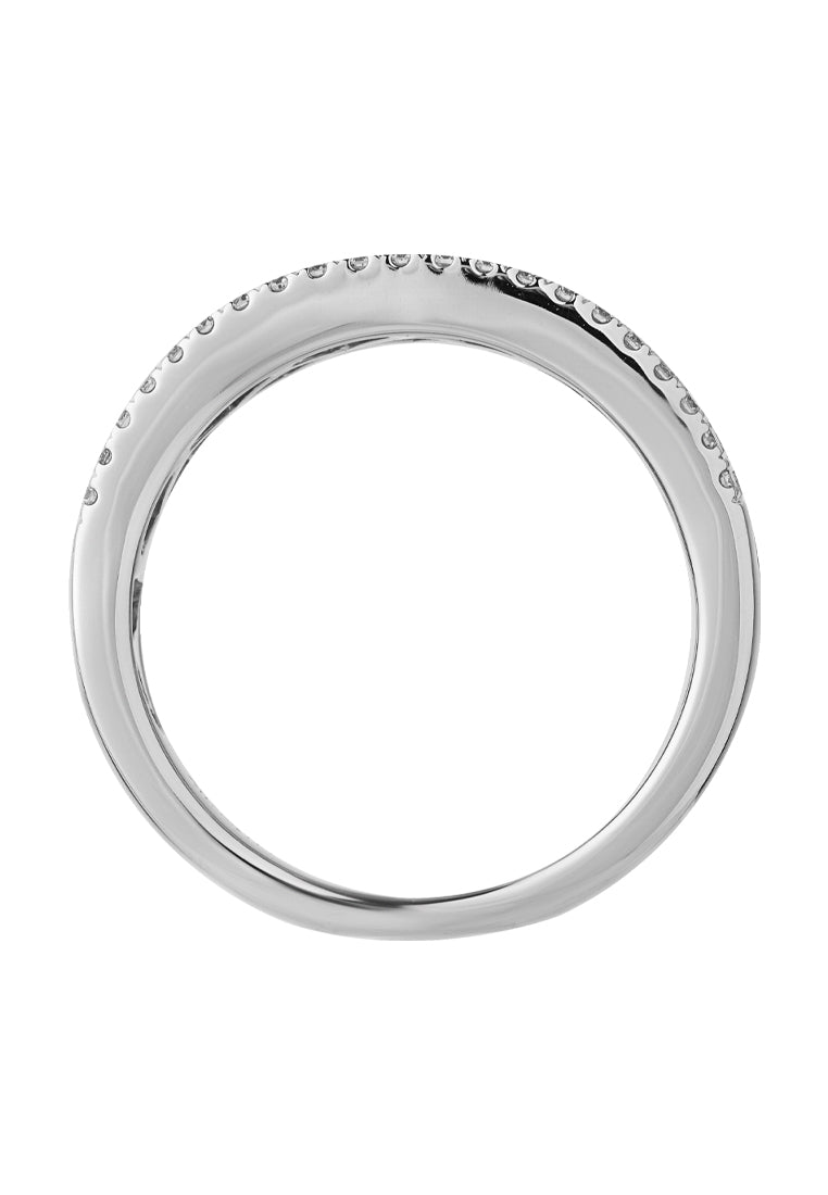 TOMEI Goddess' Halo Ring, White Gold 750