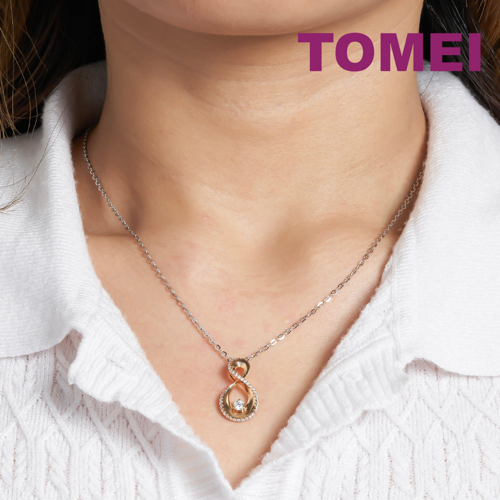 TOMEI Diamond Pendant, Rose Gold 750