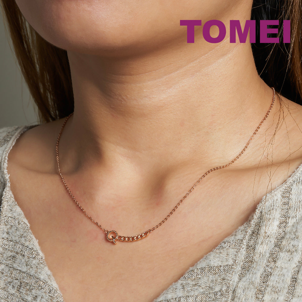 TOMEI Rouge Collection Necklace, Rose Gold 750
