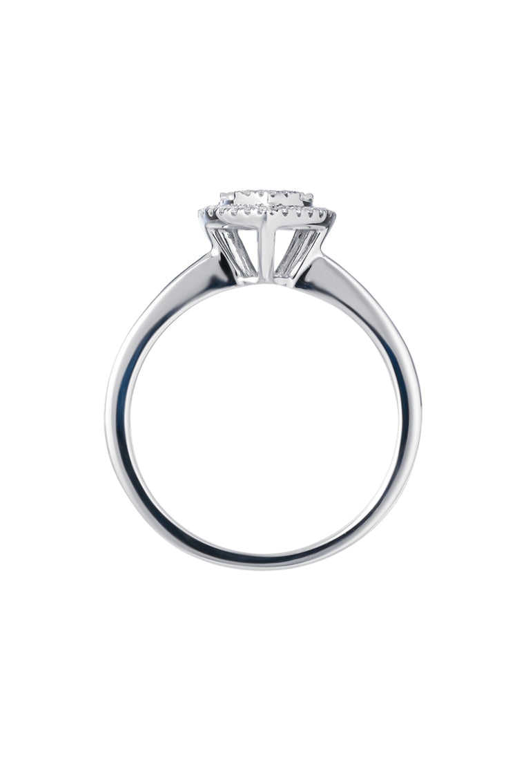 TOMEI Shine For Love Diamond Ring, White Gold 750