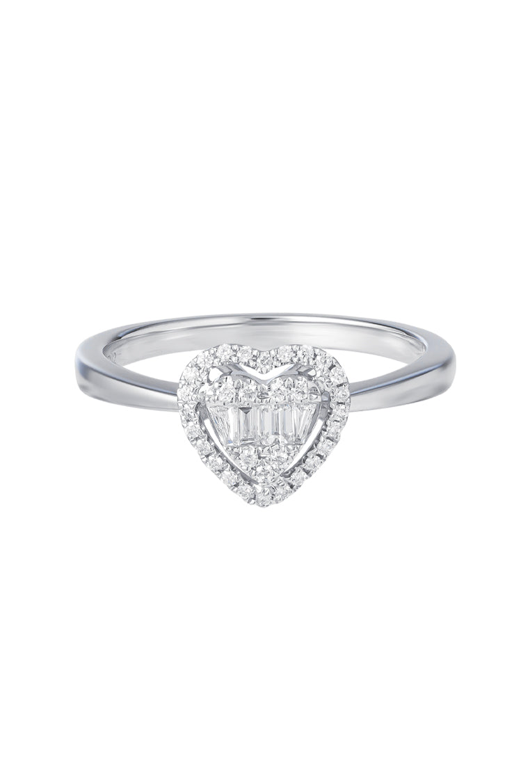 TOMEI Shine For Love Diamond Ring, White Gold 750