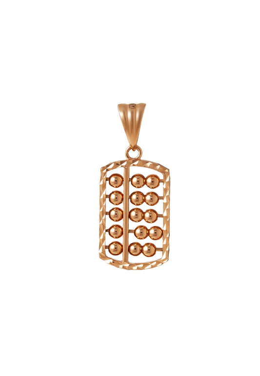TOMEI Rouge Collection Abacus Pendant, Rose Gold 750