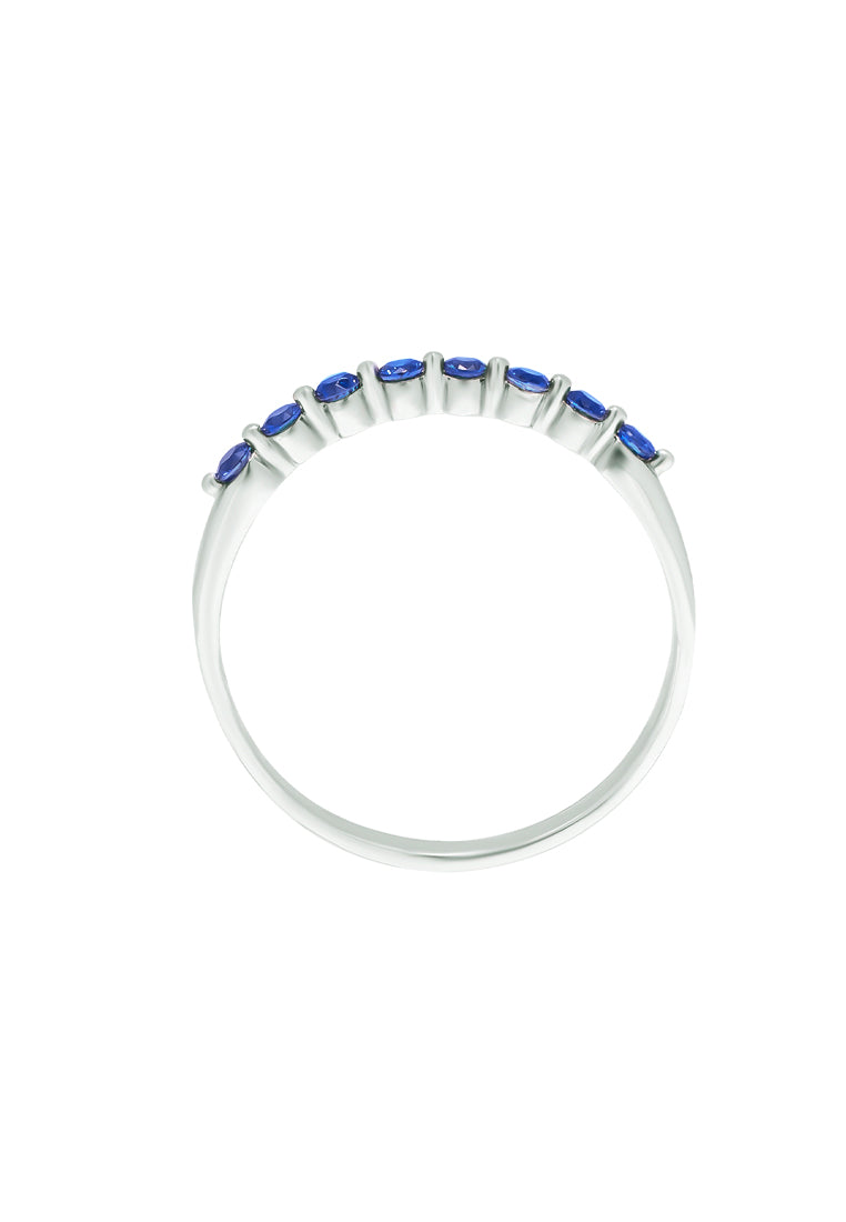 TOMEI Sapphire Eternity Ring, White Gold 750