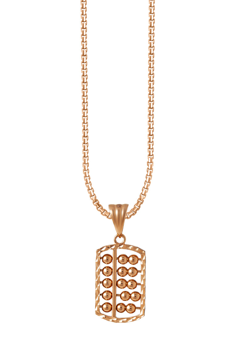 TOMEI Rouge Collection Abacus Pendant, Rose Gold 750