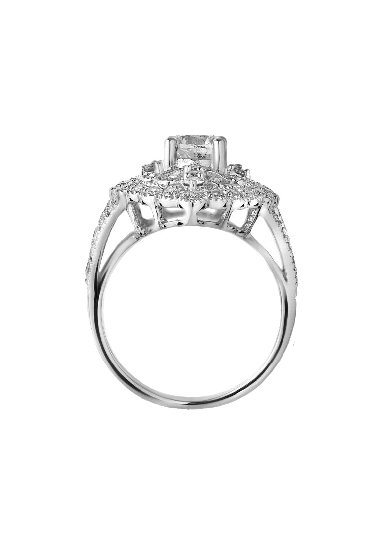 TOMEI Diamond Ring, White Gold 750 (VI0000239)