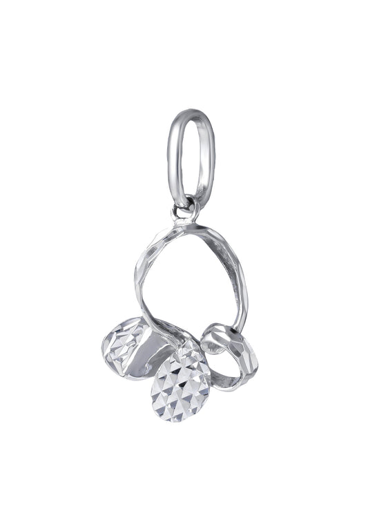 TOMEI Butterfly Pendant, White Gold 375