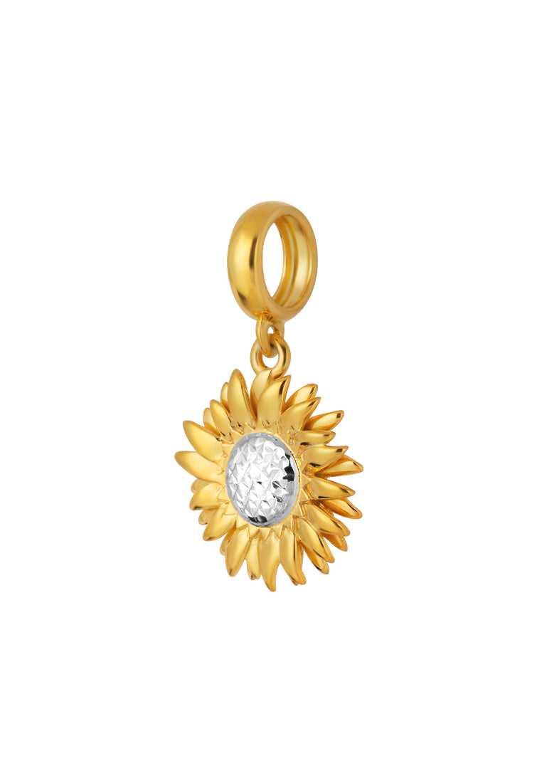 TOMEI Sunflower Charm, Yellow Gold 916
