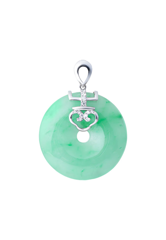 TOMEI 【圆满和美】Jade Of Completeness Pendant, White Gold 750