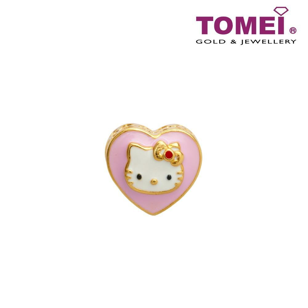 TOMEI x Hello Kitty with Kitty In Love Charm, Yellow Gold 916