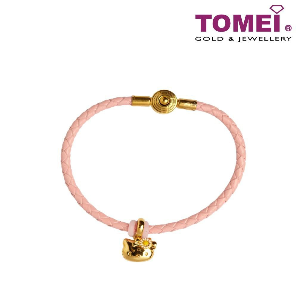 TOMEI x Hello Kitty with Flower Bow Charm, Yellow Gold 916 (HK-YG0581P-EC-2.36G)
