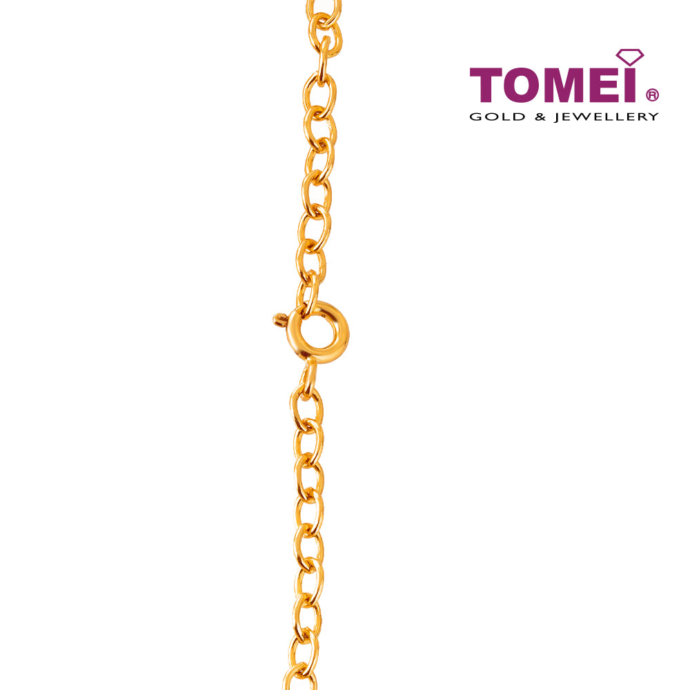 TOMEI Baby and Stroller Bracelet, Yellow Gold 916 (TZ-YG1374B-1C)