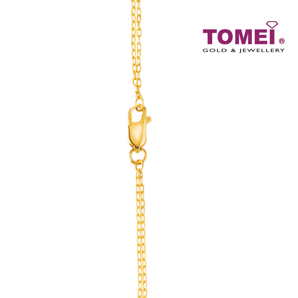 TOMEI Infinity Heart Bracelet, Yellow Gold 916