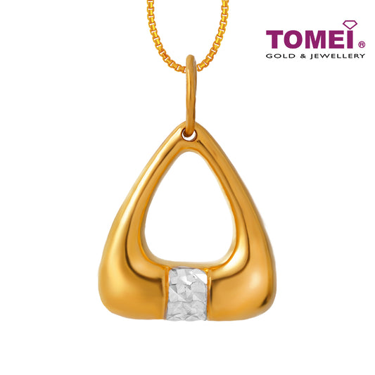 TOMEI The Triangolo Pendant, Yellow Gold 916