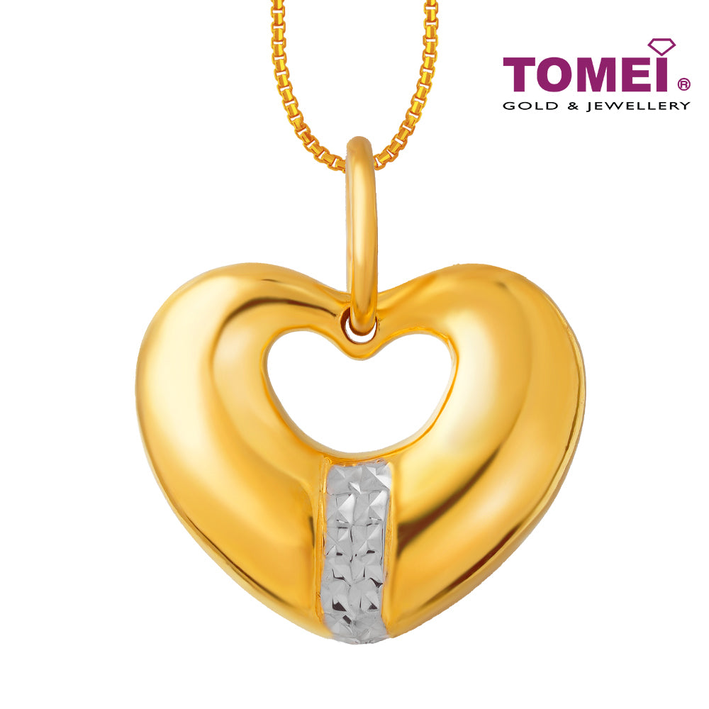 TOMEI The Cuore Pendant, Yellow Gold 916