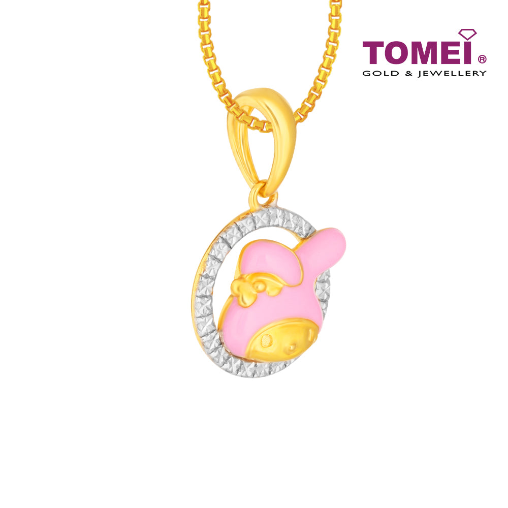 TOMEI My Melody Pendant, Yellow Gold 916