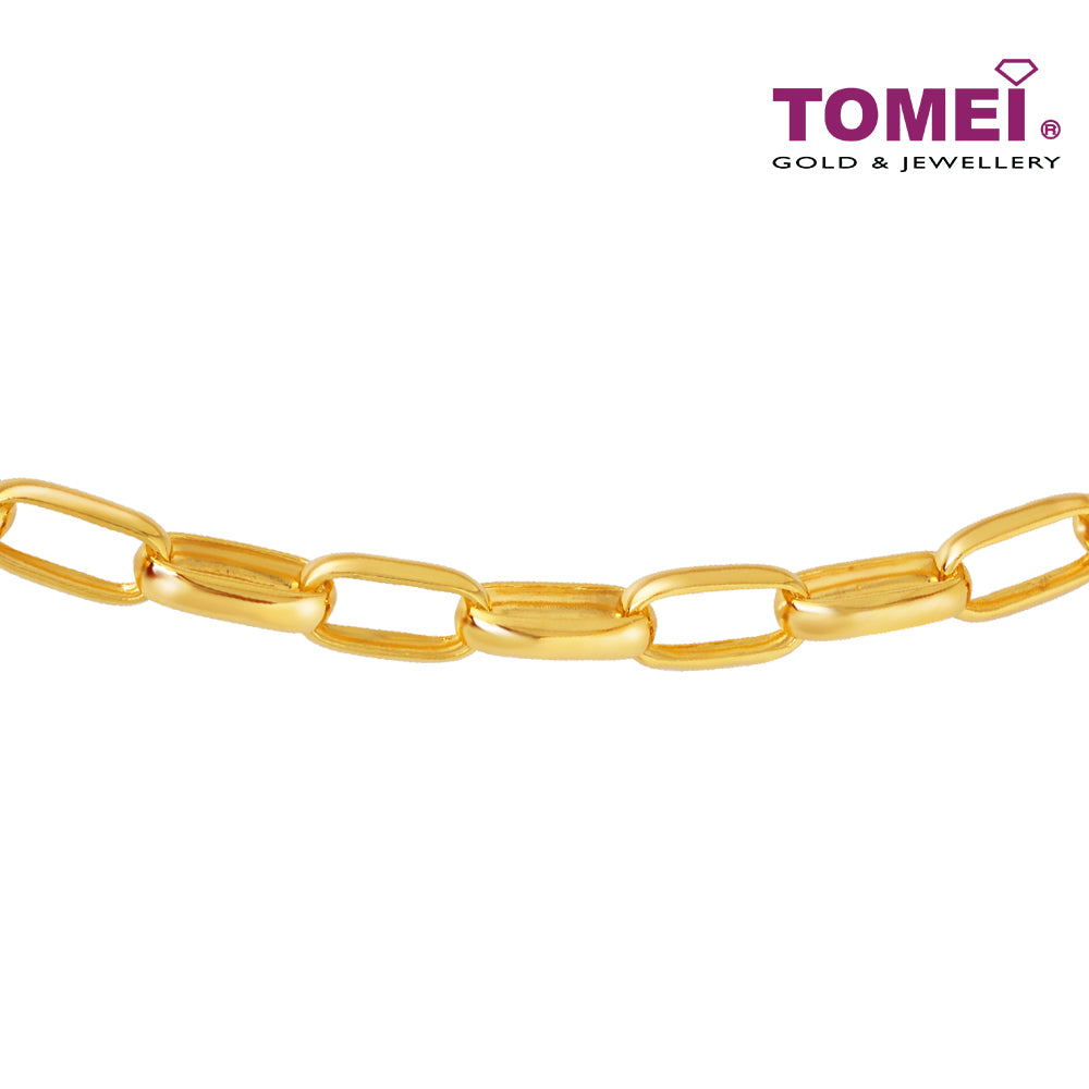 TOMEI Key and Lock Linked Bracelet, Yellow Gold 916