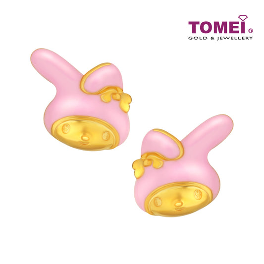 TOMEI My Melody Earrings, Yellow Gold 916