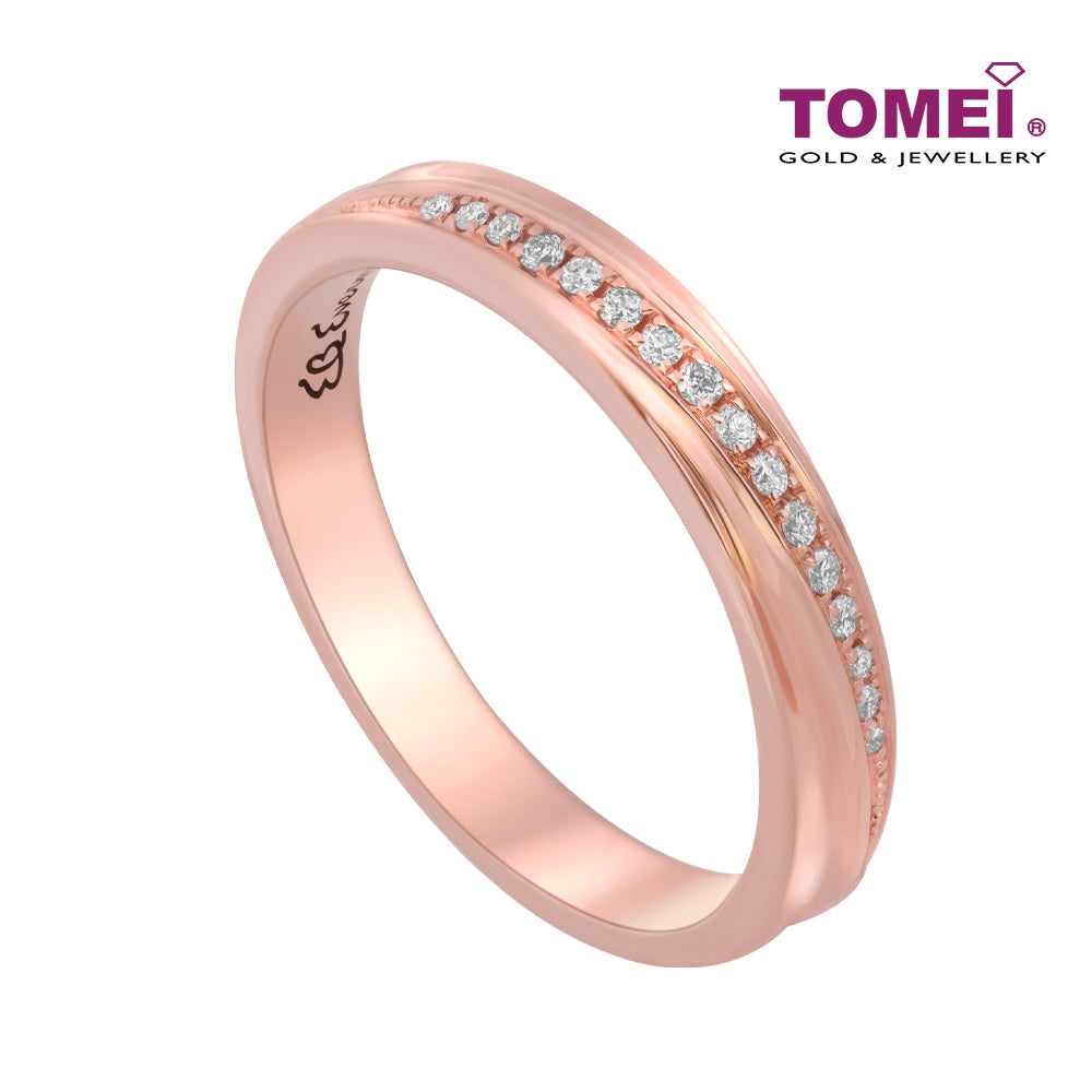 TOMEI EB Evermore Couple Rings Female, Rose Gold 750
