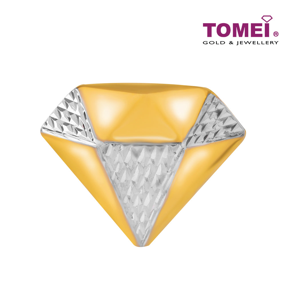 TOMEI Diamond Shaped Charm, Yellow Gold 916