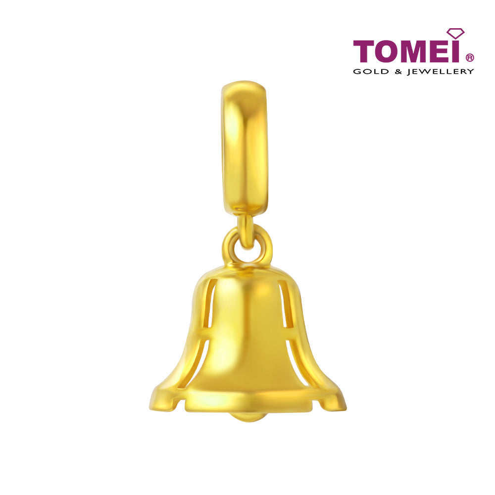 TOMEI Jingle Bell Charm, Yellow Gold 916