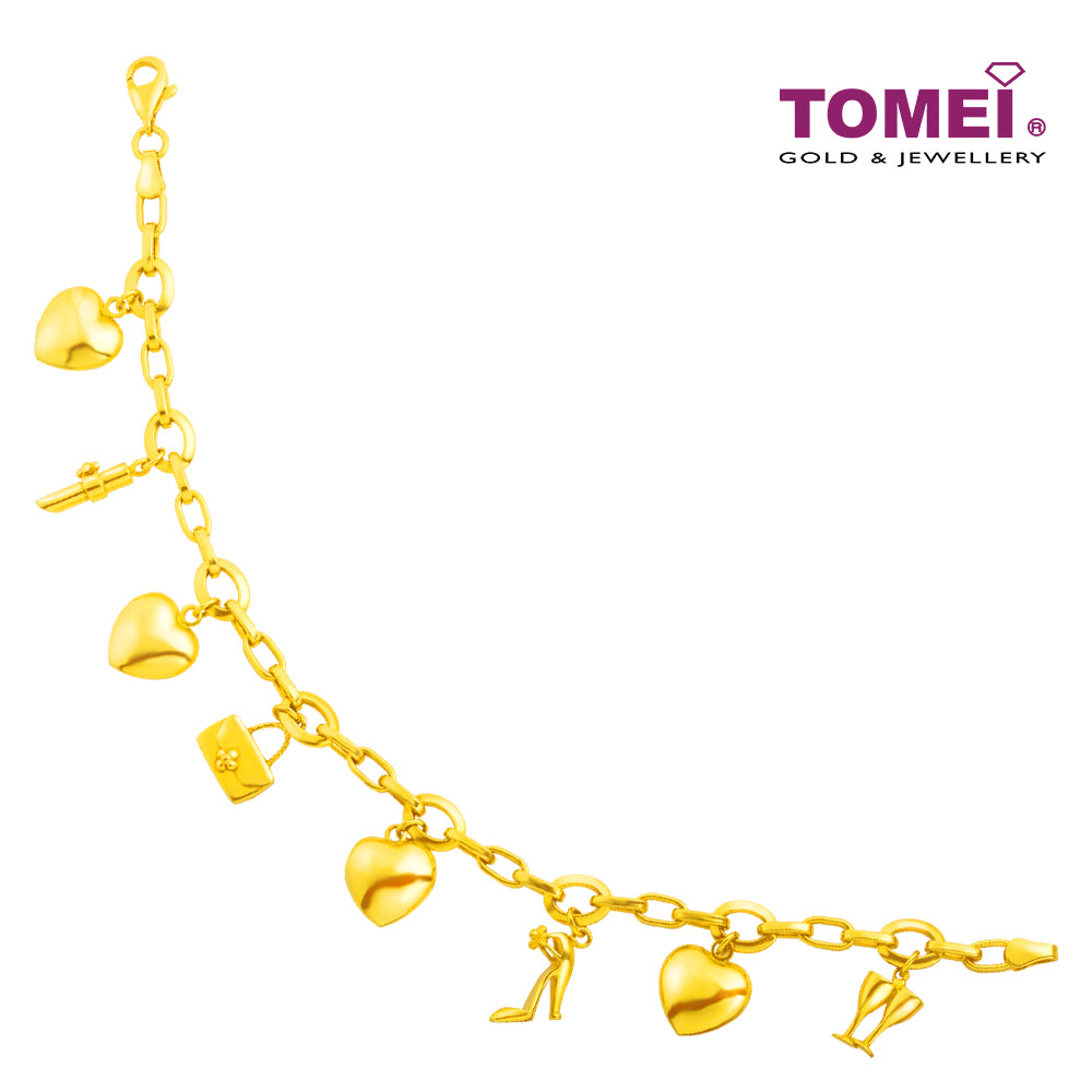 TOMEI Lusso Italia Lady Accesorries Bracelet, Yellow Gold 916